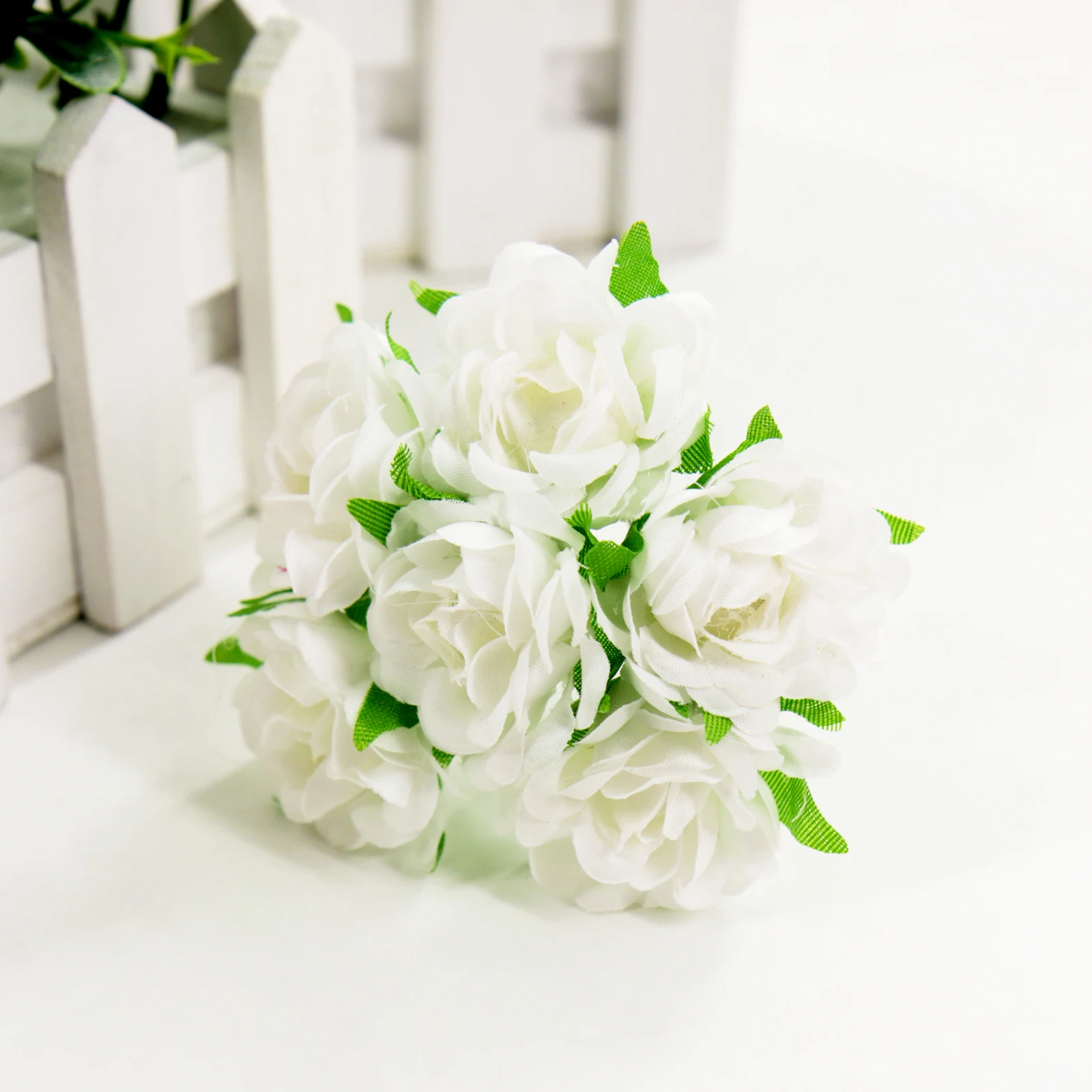 Искусственные цветы шелковые розы классический букет роз сделай сам венок