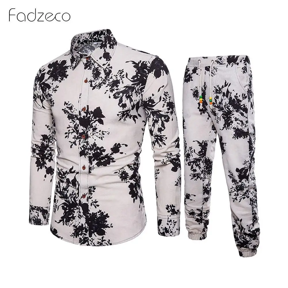 Fadzeco африканская мужская одежда Дашики мужские s топ брюки комплект из 2 предметов