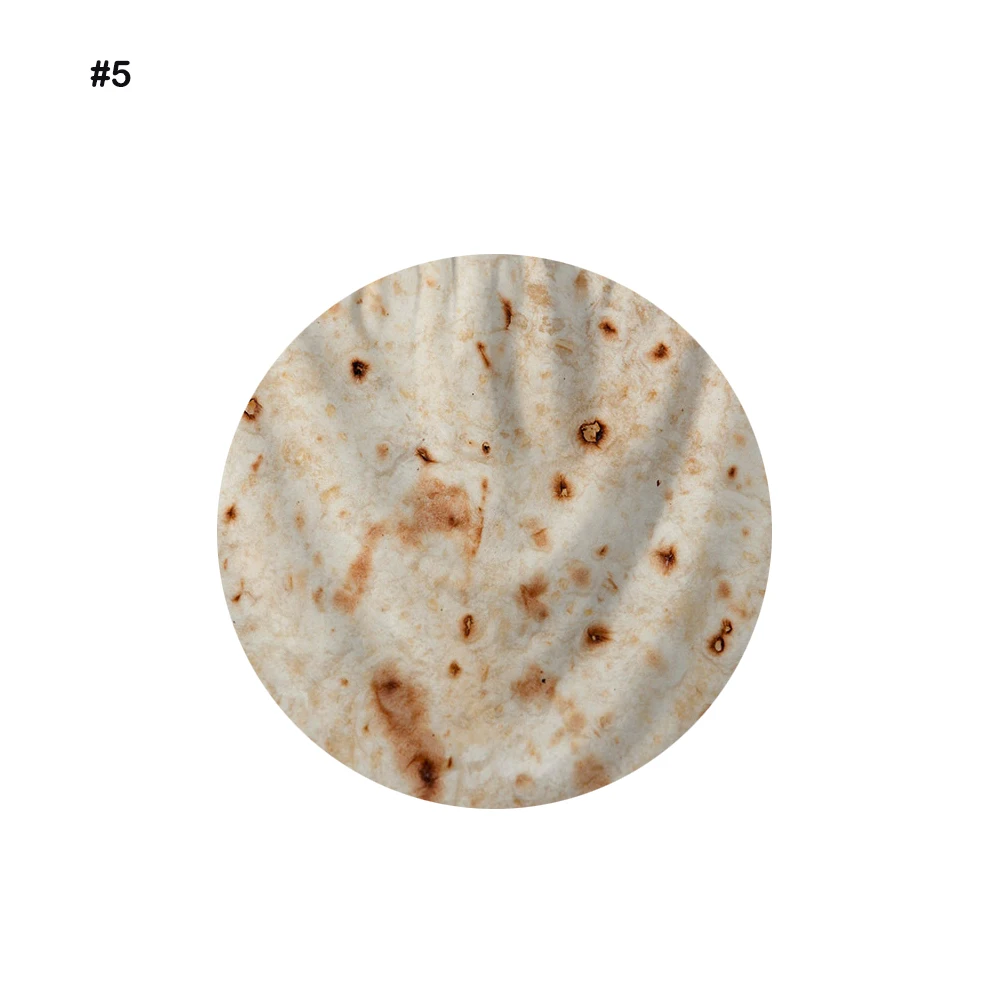 Фактура Tortilla мягкий флисовый плед с принтом Tortilla de Harina Burrito одеяло круглый диван офисные одеяла Забавный подарок - Цвет: Зеленый