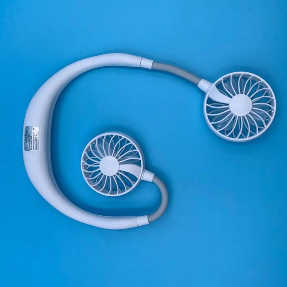 

Portable Lazy Sports Halter Fan Mini Hanging Neck Fan USB Rechargeable Cover Halter Sports Fan Air Cooler Outdoor