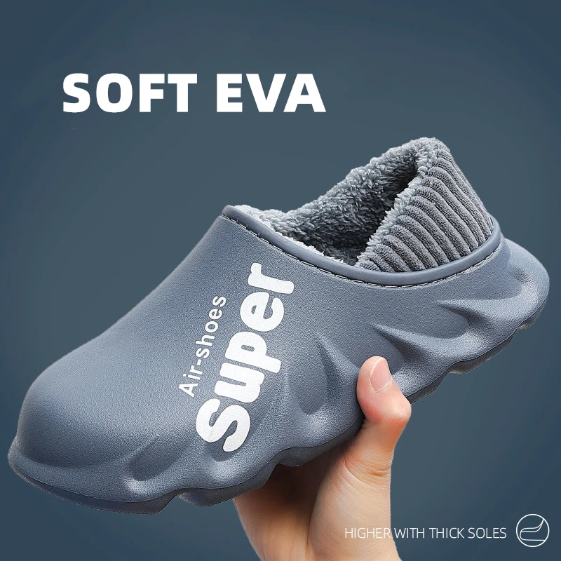 Зимние водонепроницаемые домашние меховые тапочки для женщин супер-спальня из