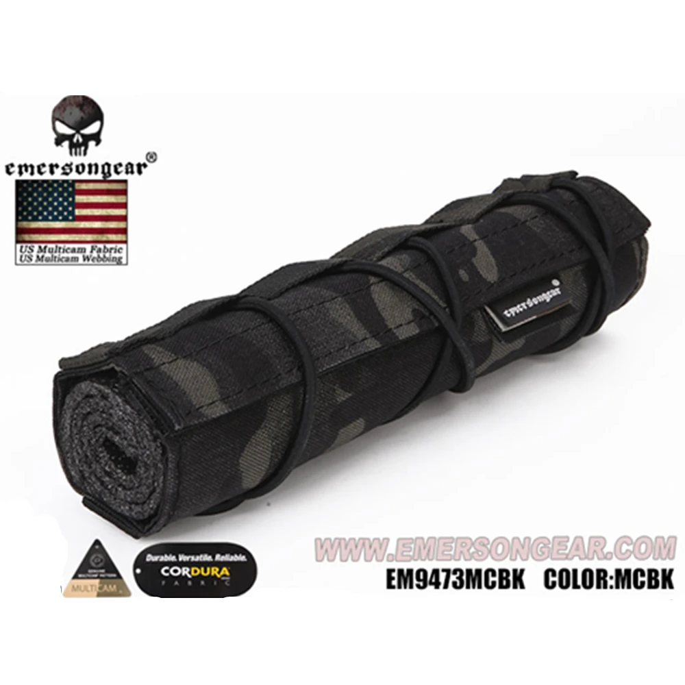 Emersongear Emerson Suppressor Охотничьи Аксессуары 18 см Mirage Heat Cover Shield Sleeve глушитель крышка глушителя Quick Release