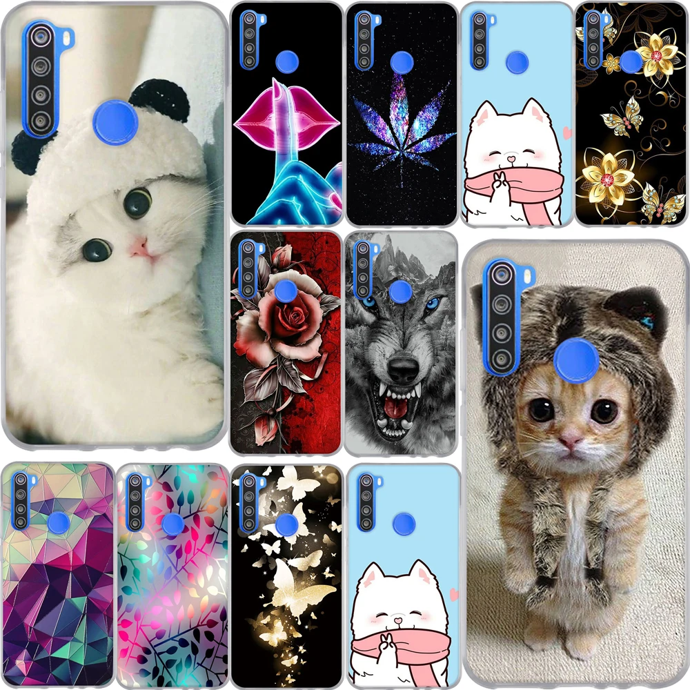 Чехол для Xiaomi Redmi Note 8 T силиконовый мягкий чехол из ТПУ телефона Xiomi чехол-бампер с