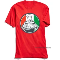funny tops tees men red t shirt italian chef tshirt cook serving pizza designer party t shirt top quality cotton clothes xxxl