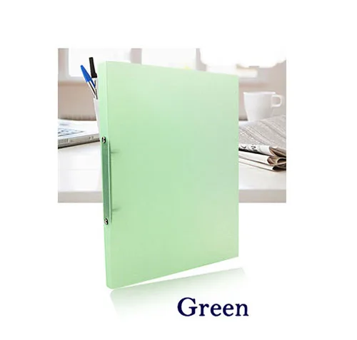 Green EZONE, 1 шт., А4, полипропиленовая папка с зажимом, папка для файлов, прозрачная, карамельного цвета, папка-вкладыш, офисный файл, карманный, школьные, офисные принадлежности - Цвет: Green