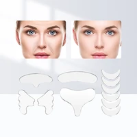 1set reusable anti wrinkle chest pad silicone transparent removal patch face skin care anti aging breast lifting chest patch