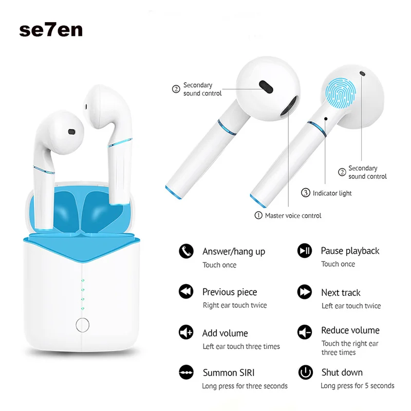 Беспроводные наушники P20 TWS стерео беспроводные Bluetooth 5 0 PK i10 i12 i20|Наушники и