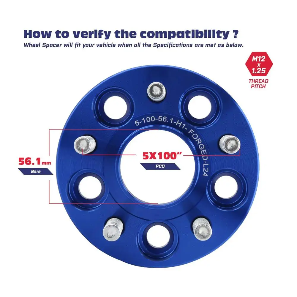 Хаб KSP 5X100 Hubcentric 56 1 мм разделители для колеса 25 M12x1.25 подходит Subaru Impreza Legacy Forester Scion FR