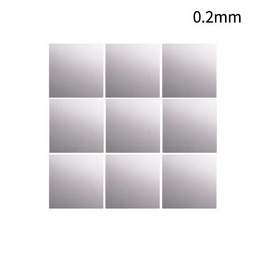 Квадратные Зеркальные настенные наклейки самоклеящееся украшение для спальни