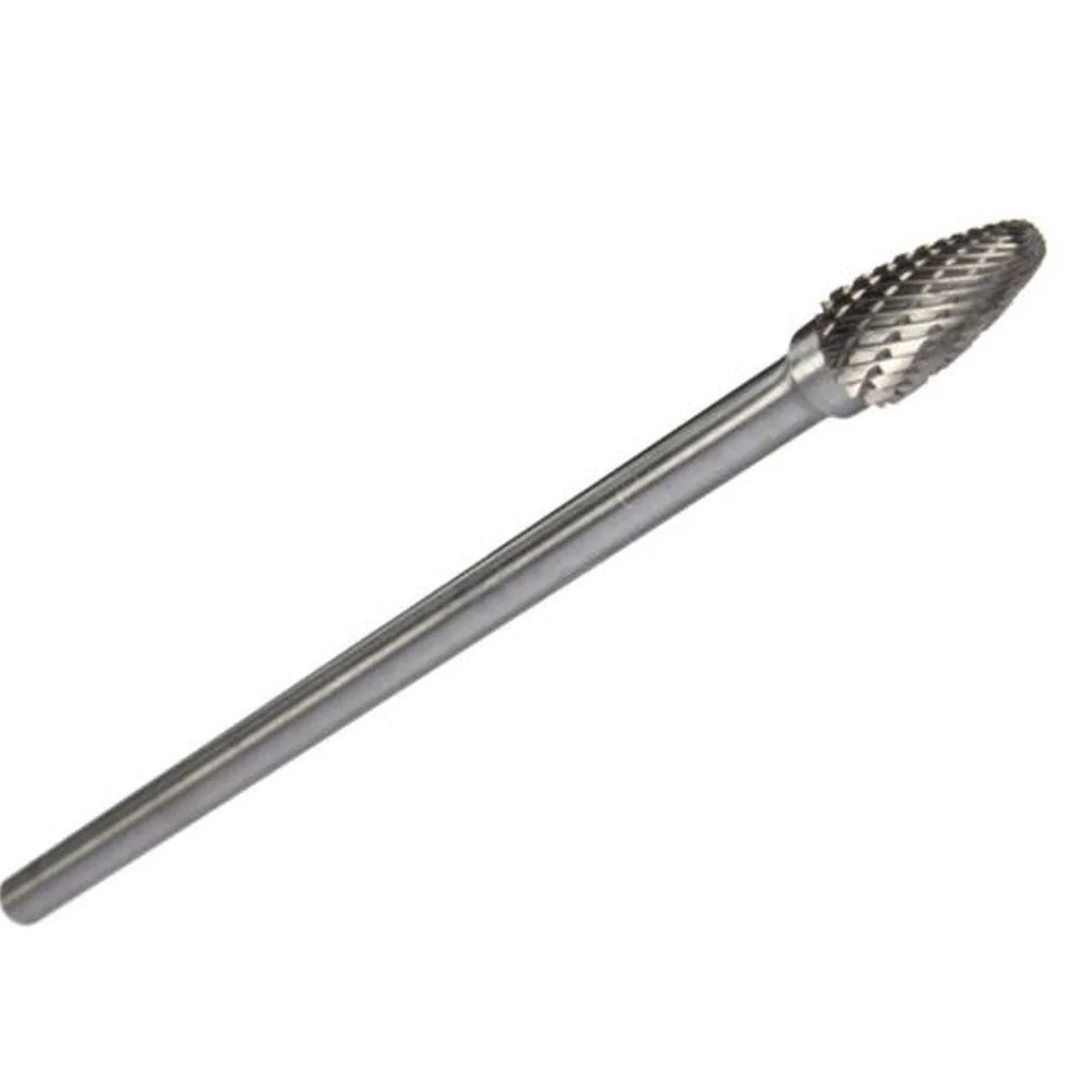 

4pcs Tool Double Cut Shank Rotary Files Drill Bits Long Tungsten Steel Burr Set Shaping Working Carving Milling Cutter 150-160mm