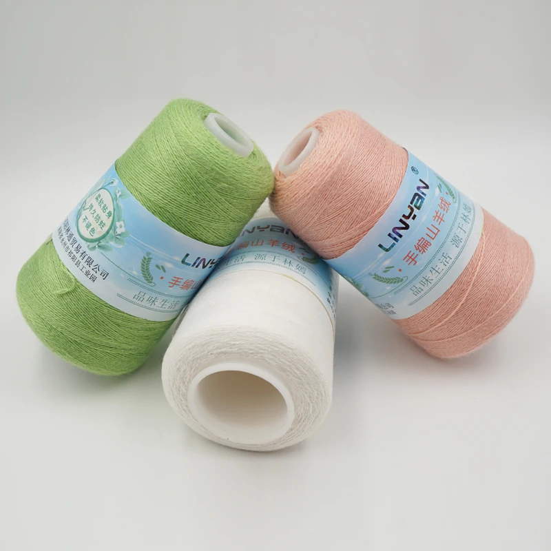 100 г * 3 шт. резьба 100% кашемир искусственная и вязаная крючком Толстая чистая козья