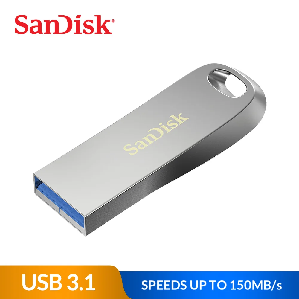 Двойной Флеш-накопитель SanDisk Ultra Luxe USB флэш-накопитель 16 ГБ 32 64 Гб 128 256 USB3.1 Gen 1Pen