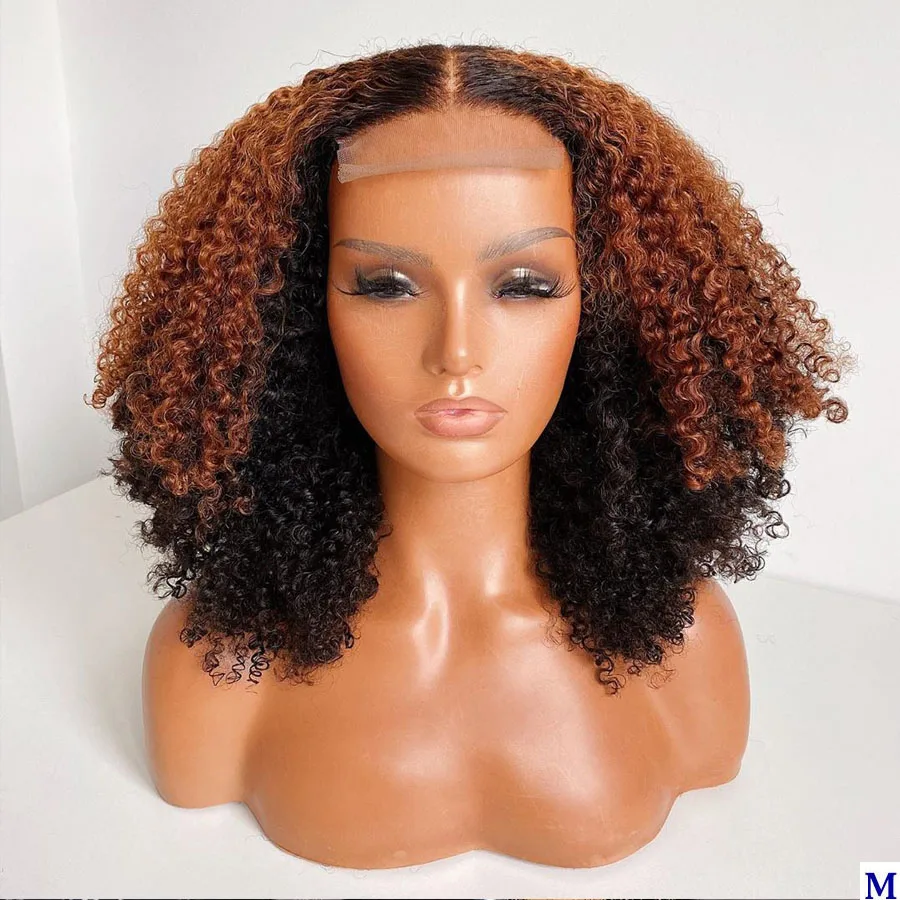 250 плотность Малайзия эффектом деграде (переход от темного к кудрявый вьющиеся 13x6