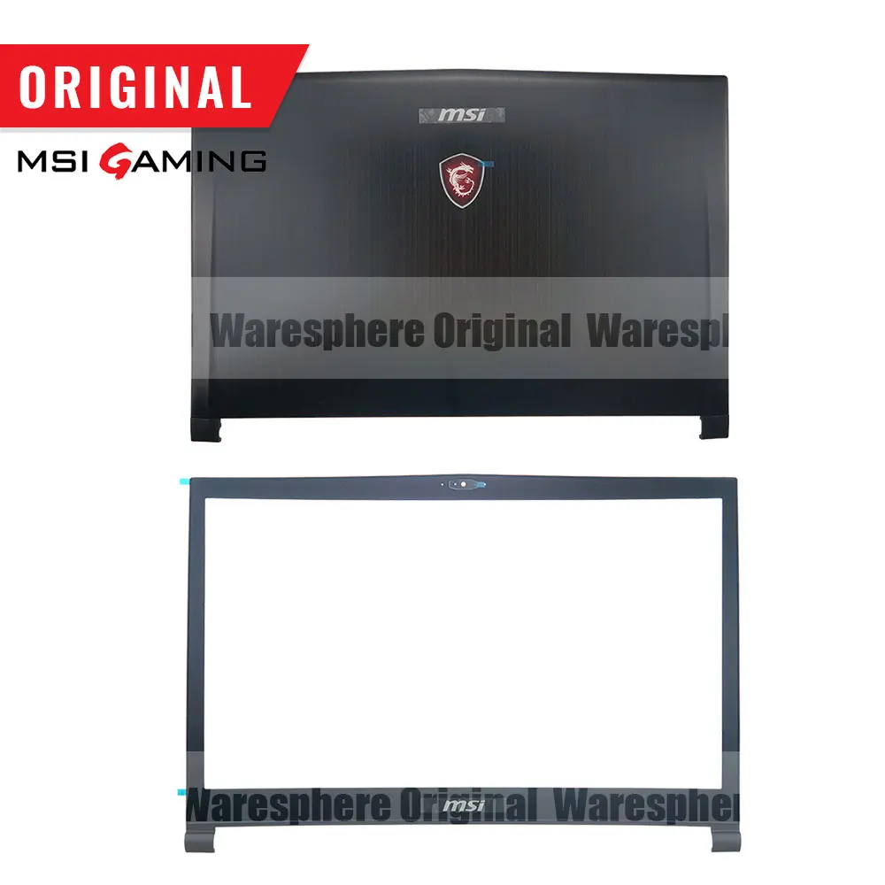 И ЖК-задняя крышка передняя рамка для MSI GS73 GS73VR задняя крышка чехол черный 3077B5A213 3077B1A222 - Цвет: Back Cover and Bezel