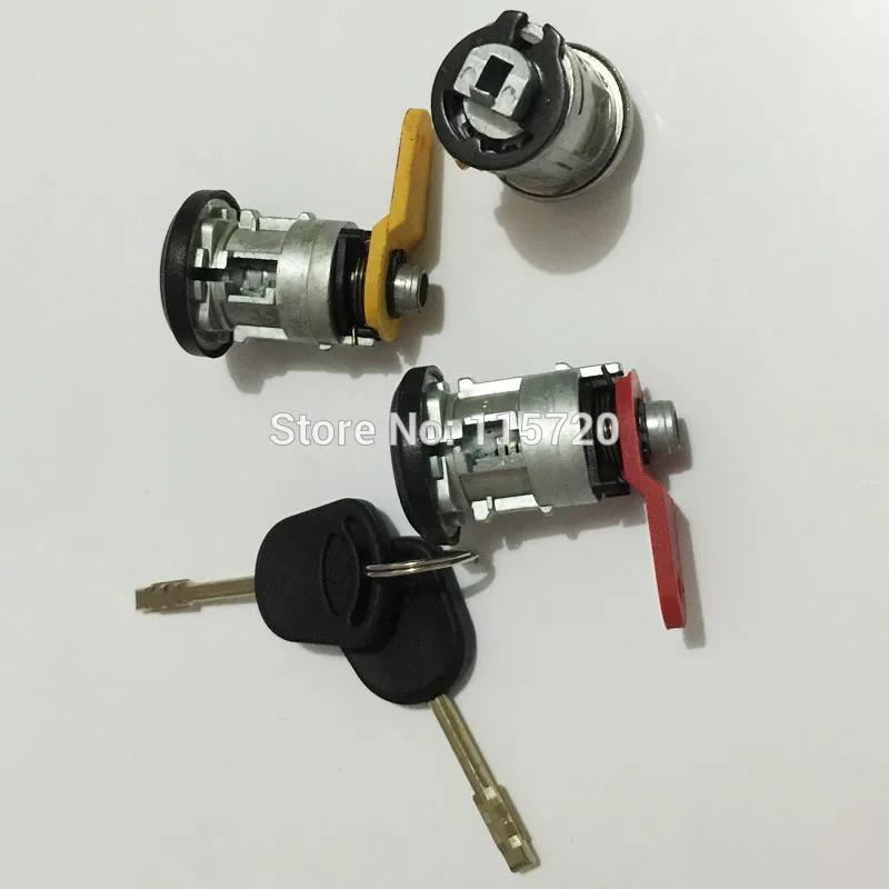 Переключатель зажигания левый правый дверной замок цилиндр с 2 ключами OEM
