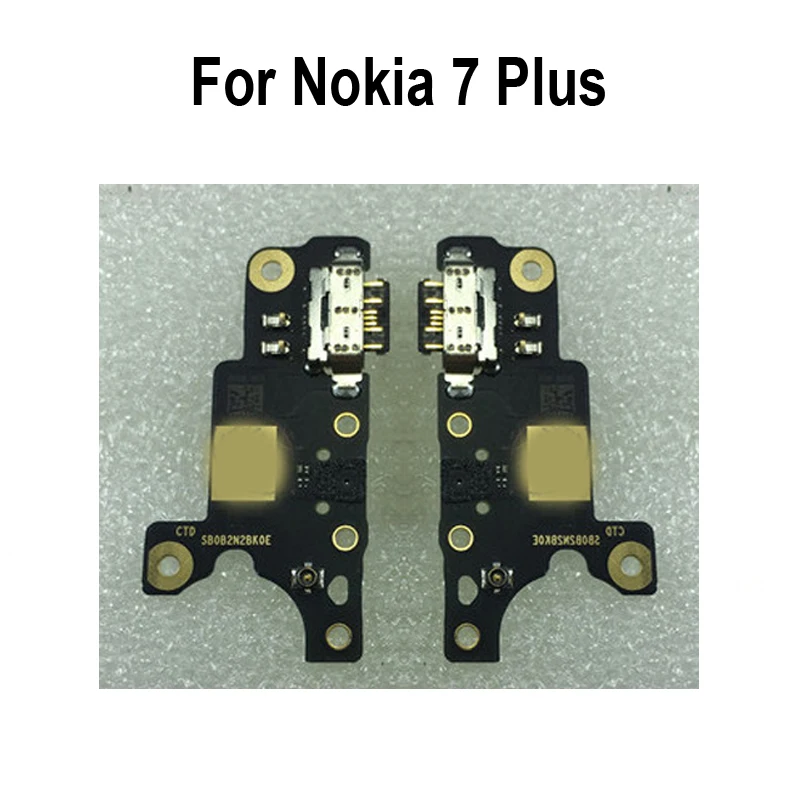 Оригинал для Nokia 7 Plus USB док станция зарядный порт Mic плата микрофона модуль