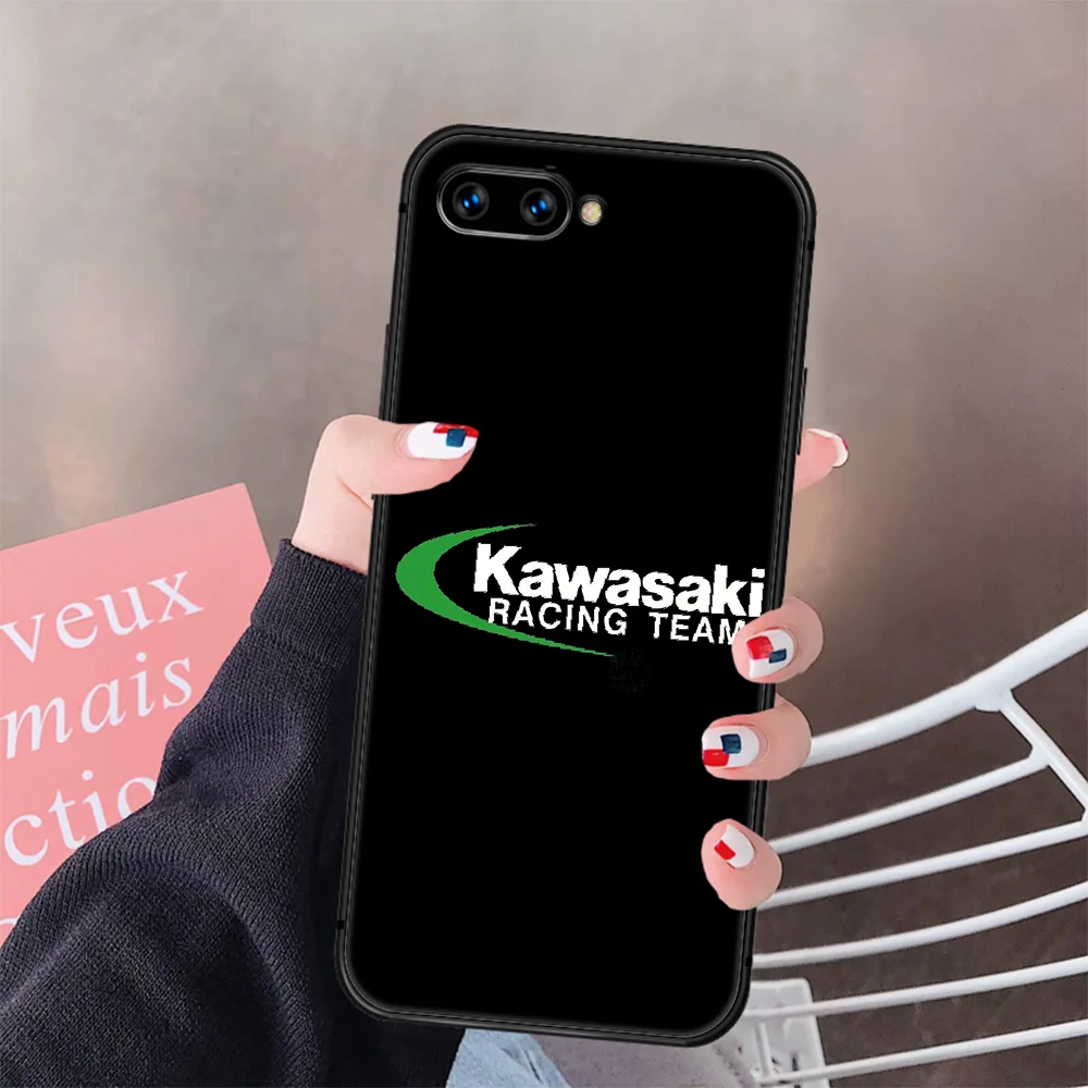 

Brand Green Motorcycle Kawasakis Phone Case Cover Hull For HUAWEI Honor 8 8c 8a 8x 9 9a 9x V10 MATE 10 20 I Lite Pro black