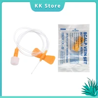 20pcs disposable sterile scalp vein set medical scalp vein butterfly needle with double wings for infusion set
