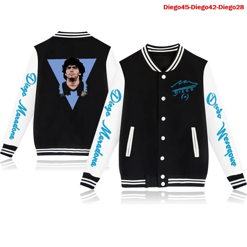 

Diego Armando Maradona Hip Hop Sportswear Men/Women O Neck Jackets and Coats Harajuku Baseball Jacket Boys Casual Sweatshirt