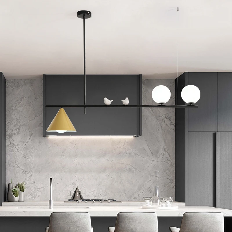 Скандинавская железная люстра современный светодиодный светильник креативное