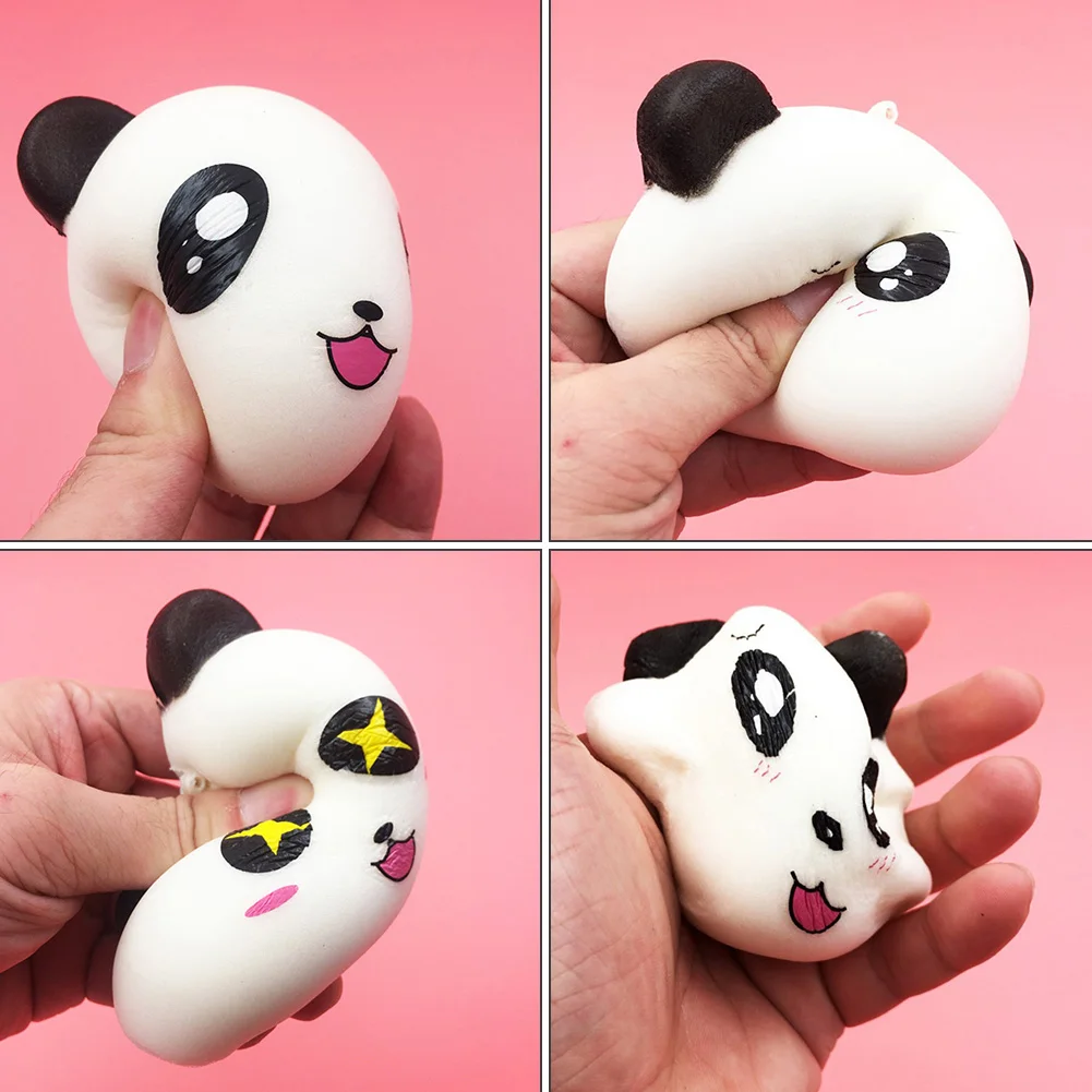 PU Squeeze Jumbo Stress Reliever Cute Panda Shape Pinching Soft Toys Birthday Christmas Adult Kids Decompression Toy Gifts | Игрушки и