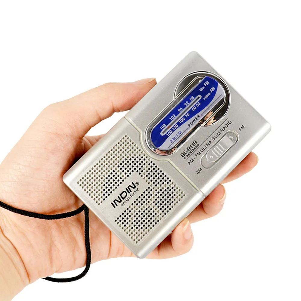 Портативный радиоприемник AM FM телескопический антенный приемник Мини карманный