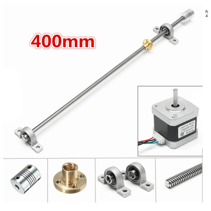 Nema17 Stepper Motor Z-Motor+ 400mm Trapezoidal Lead Screw Rails for 3D Printer | Компьютеры и офис