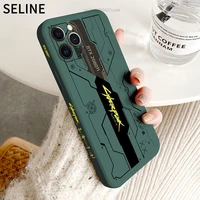 New Hot Game Cyber-2077 Punks IPhone Pro Max Cell Phone Case Cover For Man And Boys Soft Back Protection Mobile Shell