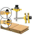 Набор фрез для деревообработки, комплект 2-битных насадок с хвостовиком 14 дюйма, 2 шт.компл.