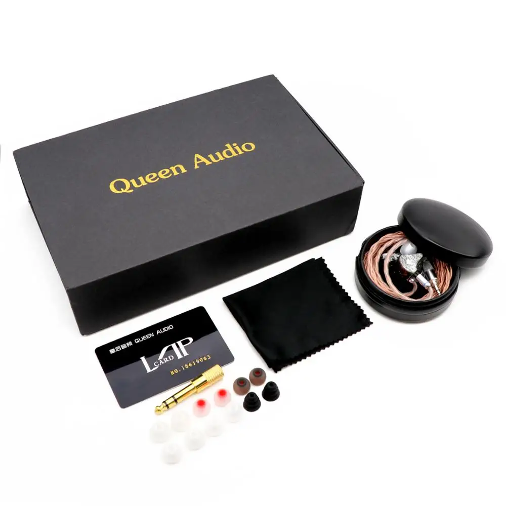

Queen Audio QM80 8BA Balanced Armatures HiFi in-Ear Earphones with Detachable 0.78mm 2Pin Cable