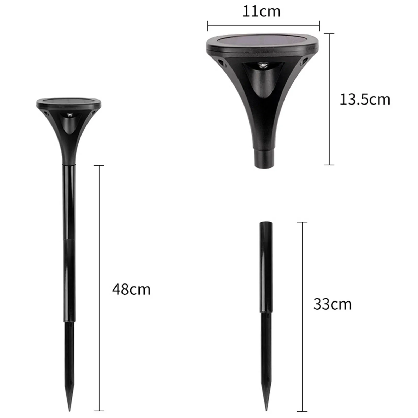 

3 Types Solar Light Led Lawn Lamp Straight Pole Diamond Lamp Outdoor Waterproof Garden Park Villa Path Landscape Decor Lighting