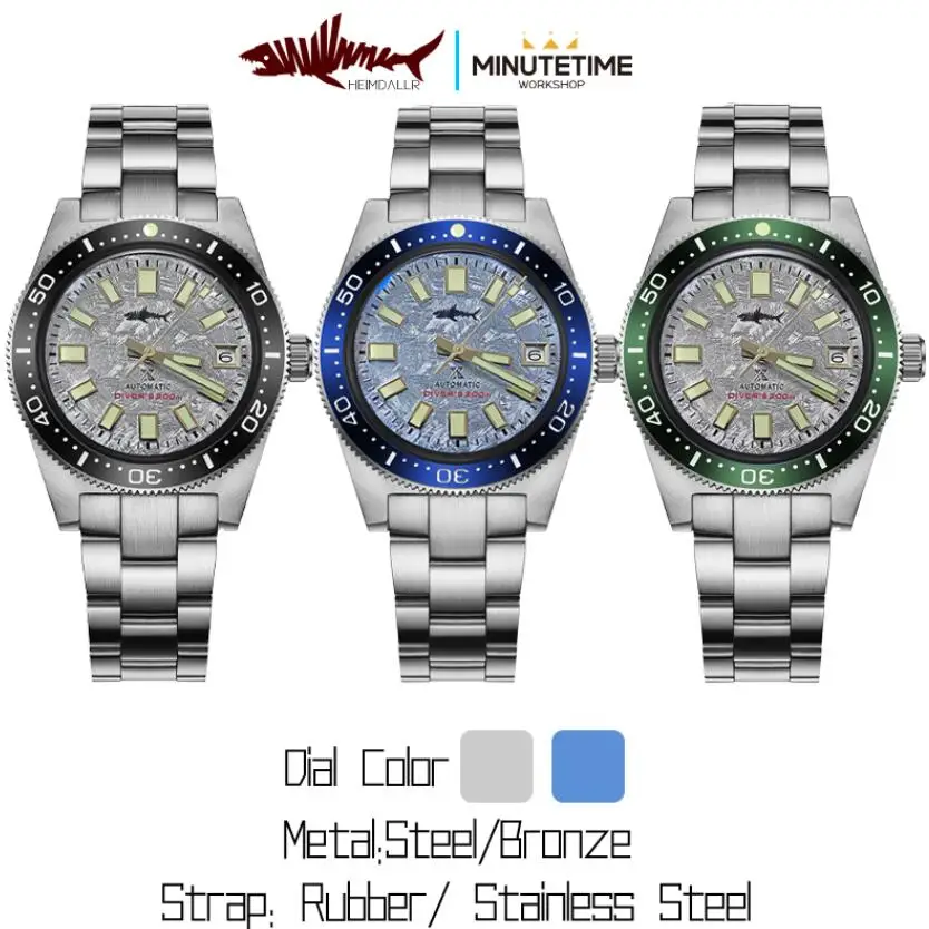 HEIMDALLR Для мужчин автоматические часы s для дайверов 62Mas класса люкс с