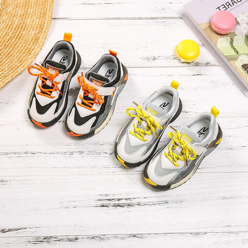 2020 весенние детские спортивные кроссовки для мальчиков бежевые повседневные