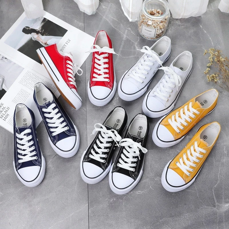 

Women Canvas Flats Shoes Sneakers Woman Casual Couple Shoes Classic all-match Student Skateboard Female Flats 2020 New Arrival
