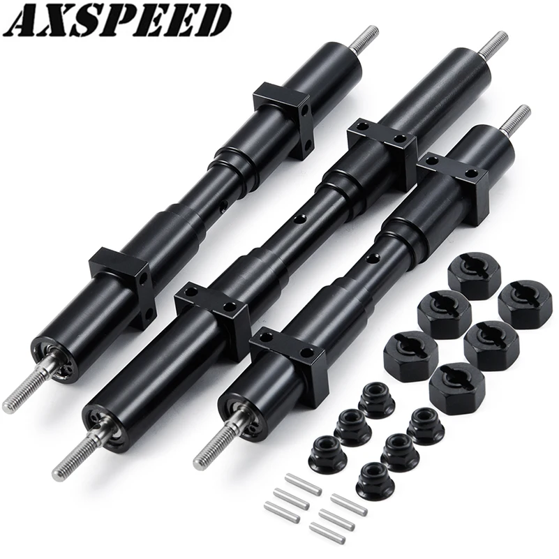 

AXSPEED Metal Unpowered Rear Axle 133.5/155/182mm for 1/14 Tamiya Tractor Trailer RC Crawler Car DIY Upgrade Parts