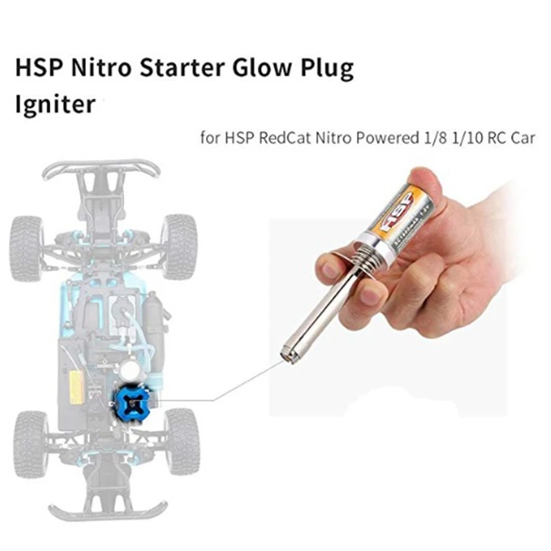 

HSP 80101 1800MAh 1.2V Glow Plug Igniter Suitable for RC Car 1/8 1/10 HSP 80101 Rechargeable Glow Igniter-Not Charger