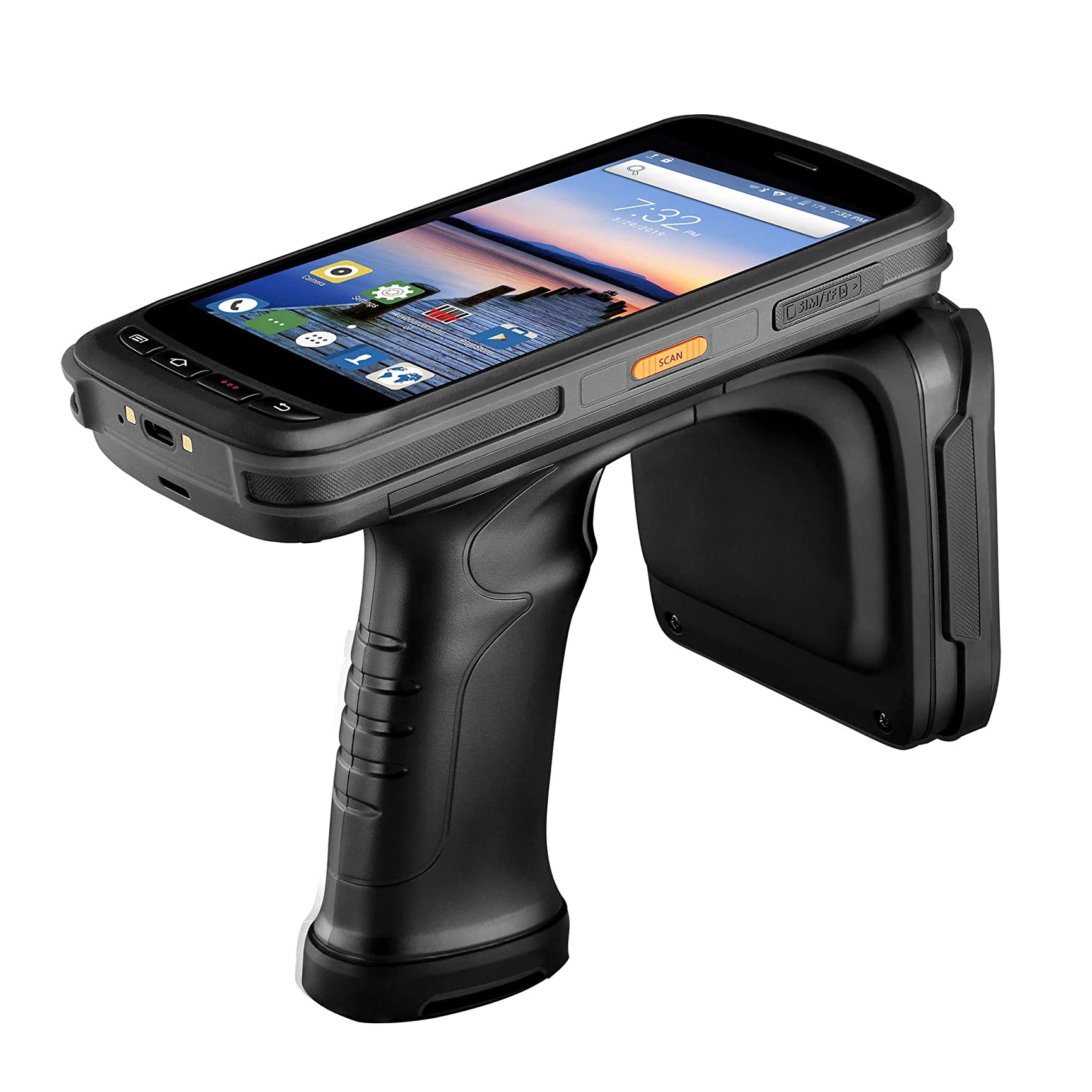 Ручной считыватель штрих-кодов NJZQ PDA UHF RFID дальнего действия Bluetooth 1D/2D Android - купить