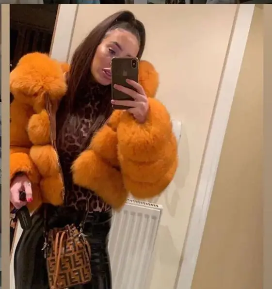 2023 яркая уличная одежда высококачественные шубы из натурального - Цена: 24891.65