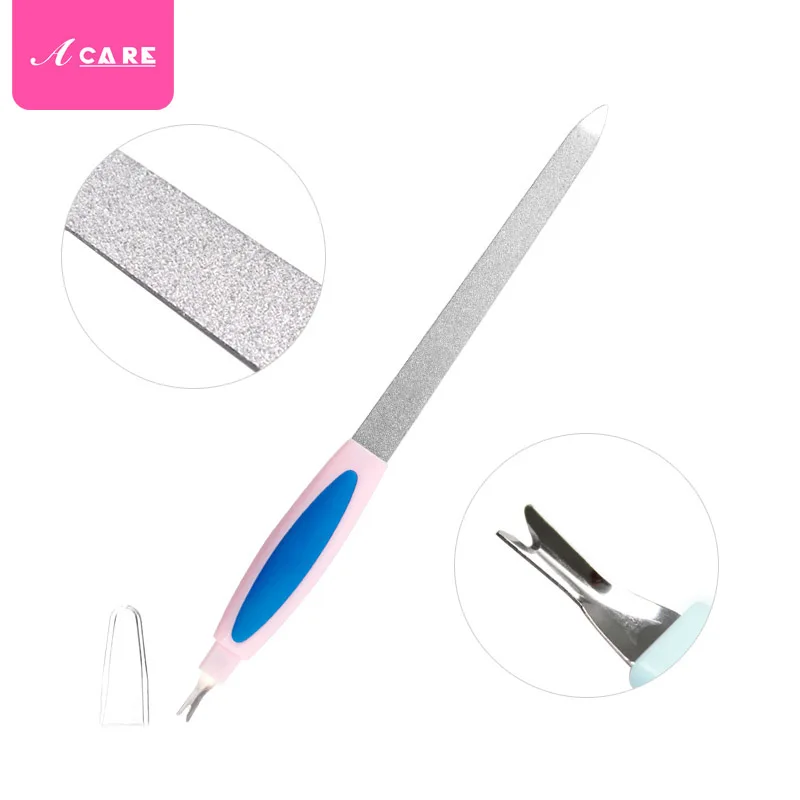2 шт. пилочка для ногтей мульти функциональный Нержавеющая сталь