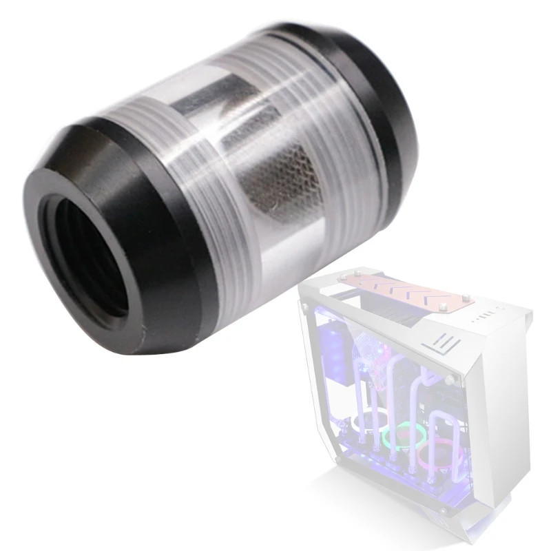 PC Water Cooling Filter - Dual Internal G1/4 Thread (Short Version) for Efficient Water Cooling System - T84D Description Image.This Product Can Be Found With The Tag Names Cheap Computer Cables Connectors, Computer Cables Connectors, Computer Office, High Quality Computer Office