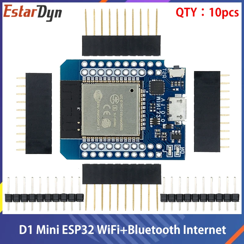 D1 Mini ESP32 ESP-32 WiFi+Bluetooth Internet of Things Development Board based ESP8266 Fully Functional 10pcs