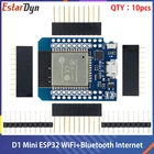 D1 Mini ESP32 ESP-32 Wi-Fi + Bluetooth плата для разработки Интернет для вещей ESP8266, полностью функциональная 10 шт.