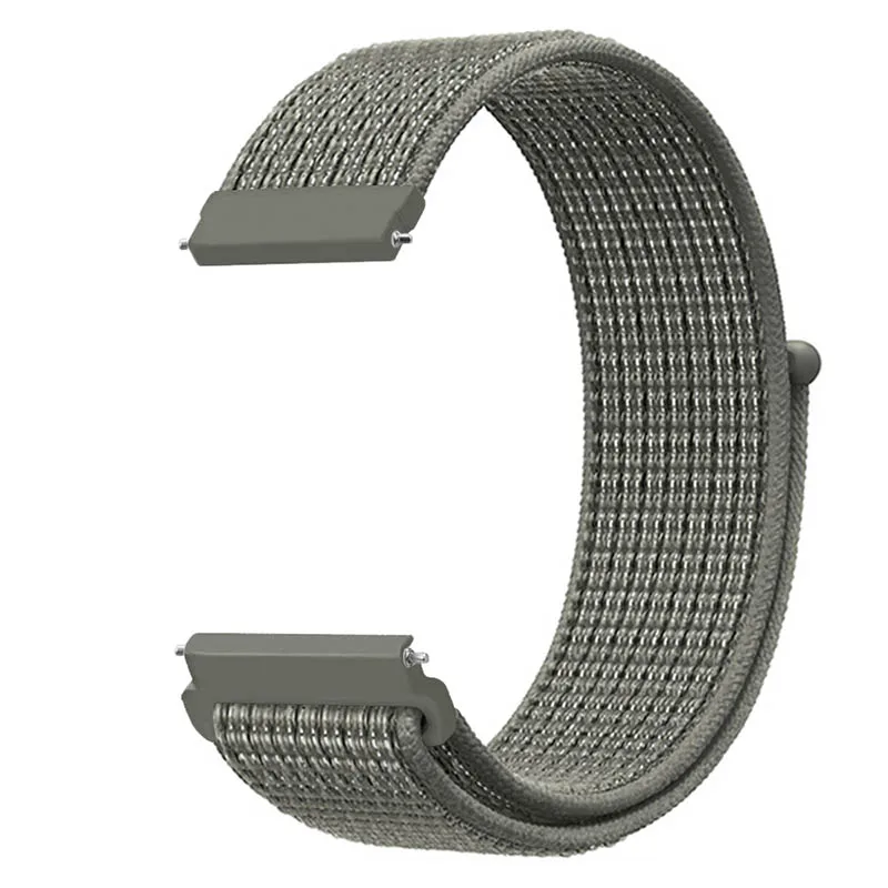 Spruce Fog 20 мм 22 мм часы нейлоновый ремешок для Huami Amazfit BipSport петля ремешок для Huami Amazfit GtR 47 мм 42 мм ремешок/Stratos/Pace - Цвет ремешка: Spruce Fog