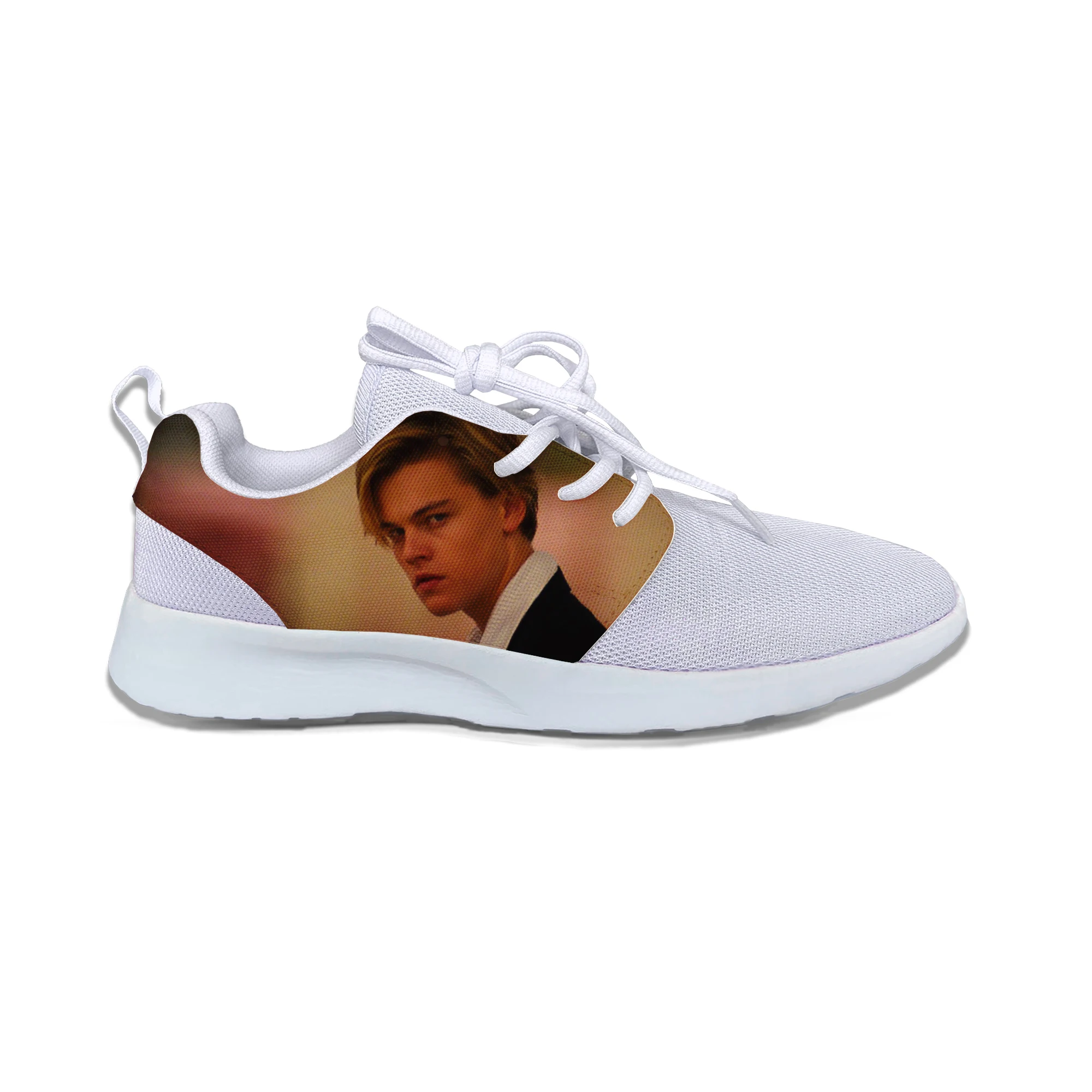 

2019 Hot Cool Fashion Pop Funny Summer High Quality Sneakers Handiness Casual Shoes 3D Printed For Men Women Leonardo DiCaprio