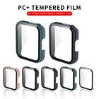 Защитный чехол из поликарбоната и закаленное стекло для Xiaomi Redmi Watch 2 2Lite Watch 2, защитная пленка с полным покрытием, корпус из поликарбоната, защита от падения
