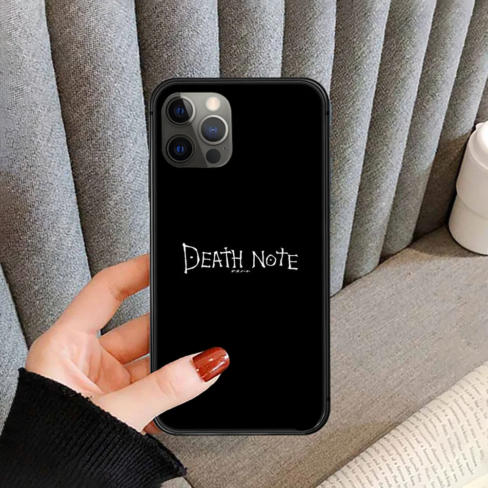 

Anime Death Note Phone Case cover For iphone 5 5S 6 6S PLUS 7 8 11 12 mini X XR XS PRO SE 2020 MAX black bumper trend hoesjes