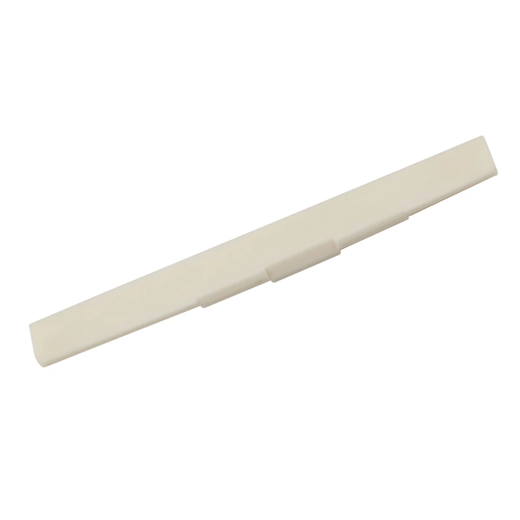 

Slotted Buffalo Bone Saddle Blank 80mm for Classical Guitar Musical Instrument