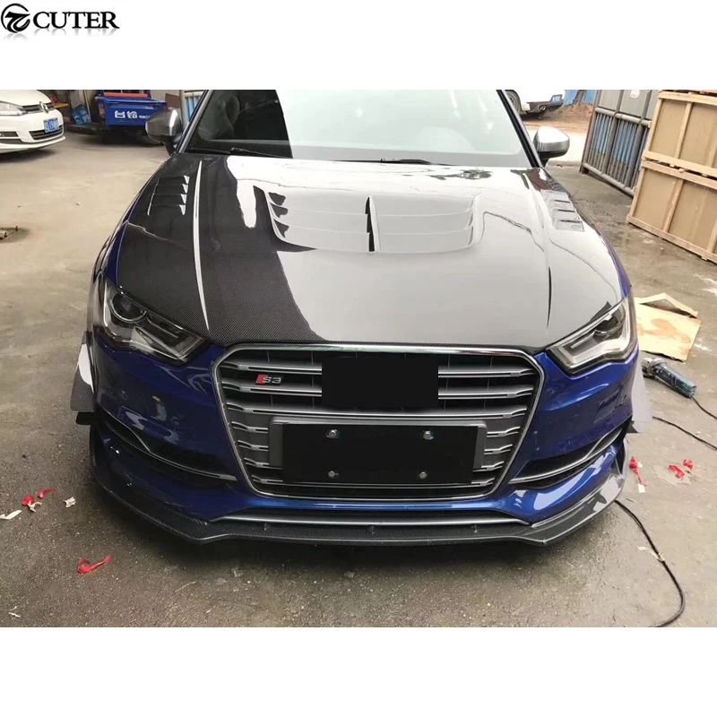A3 S3 RS3 карбоновая передняя крышка капота для Audi A3 s3 rs3 автомобильный комплект кузова 13-19
