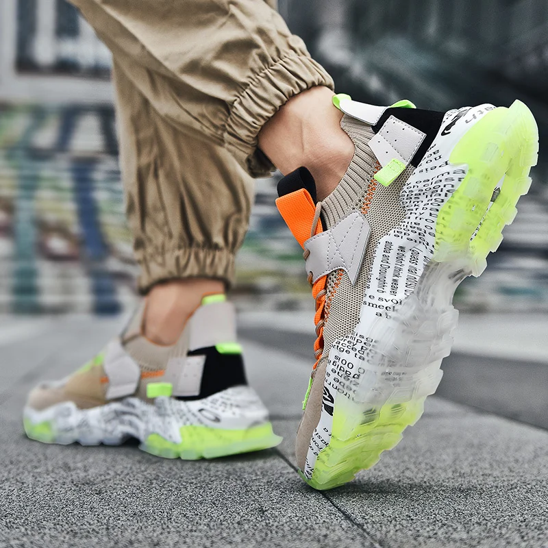 

Fashion Retro Men Casual Shoes 2021 Mesh Running Shoes Men Sneakers Street Style Adult Male Sports Shoes Plus Size 39~46