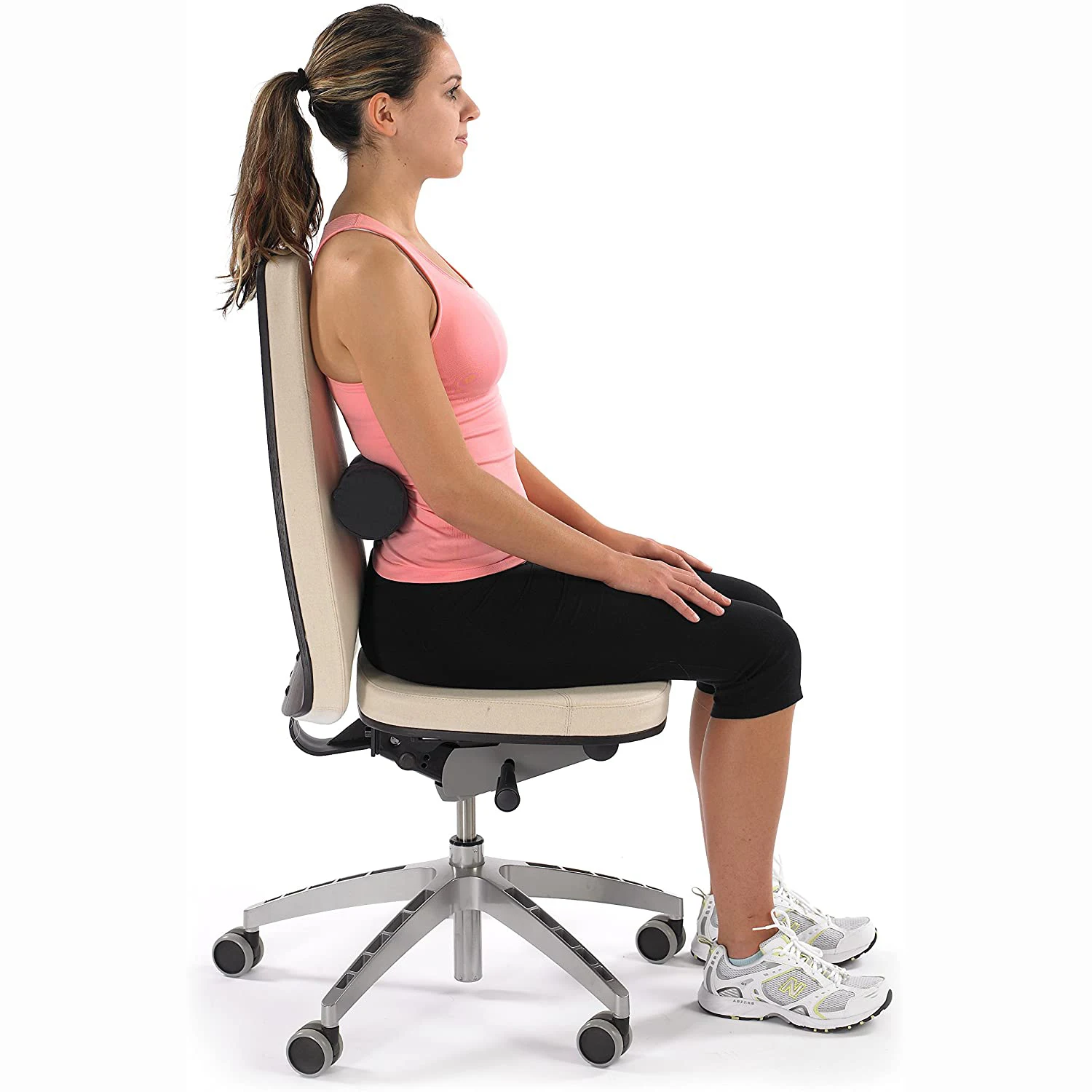 Роликовая поясничная поддерживающая подушка для автомобильного сиденья